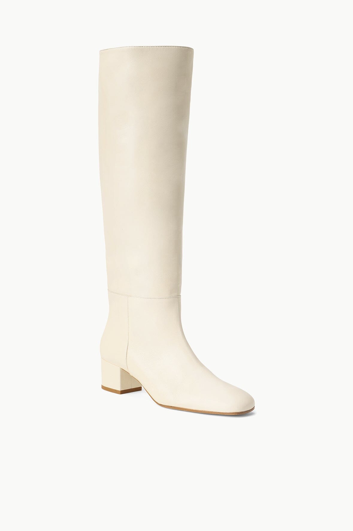 Vintage Knee High Boots with Wide Shaft | Nancy Boot Cream