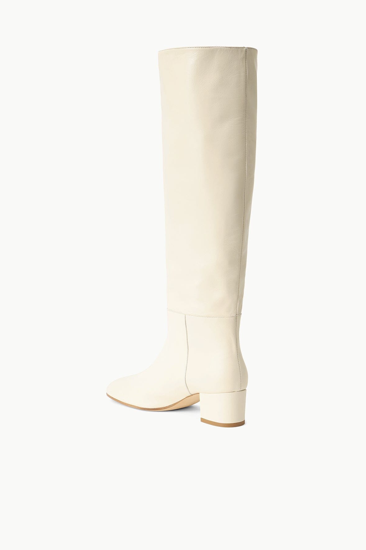 Vintage Knee High Boots with Wide Shaft | Nancy Boot Cream