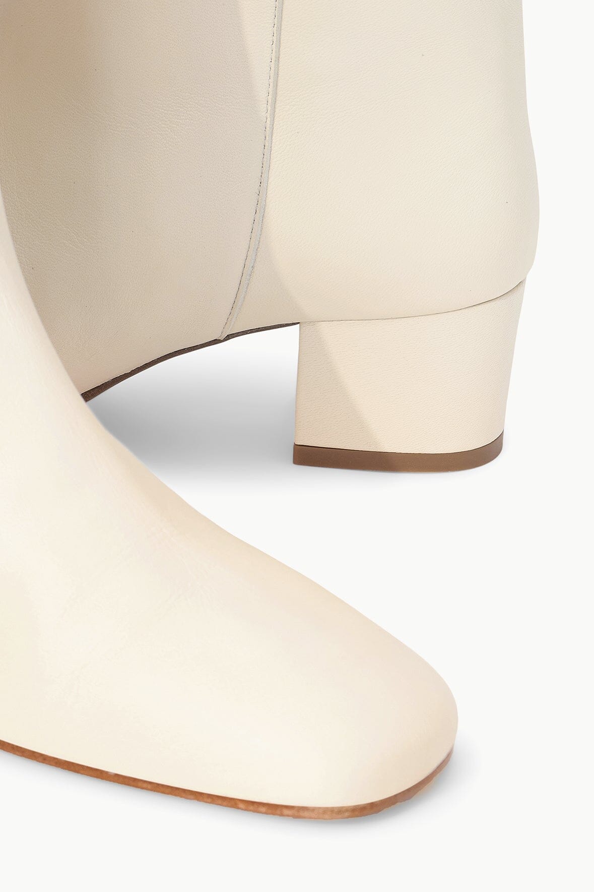 Vintage Knee High Boots with Wide Shaft | Nancy Boot Cream