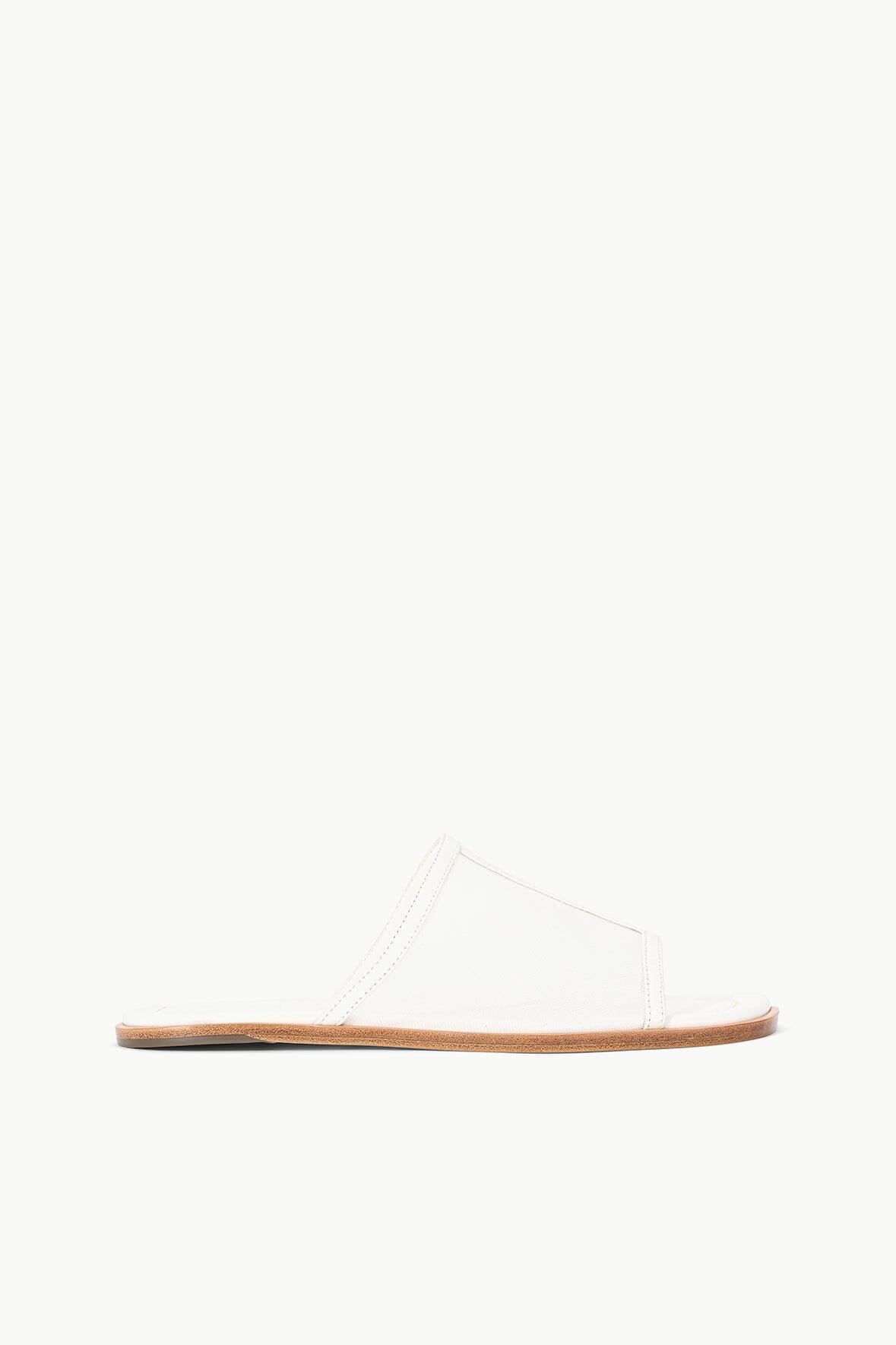 Nappa Leather & Mesh Slip-On Sandals with Square Toe | Alessandra