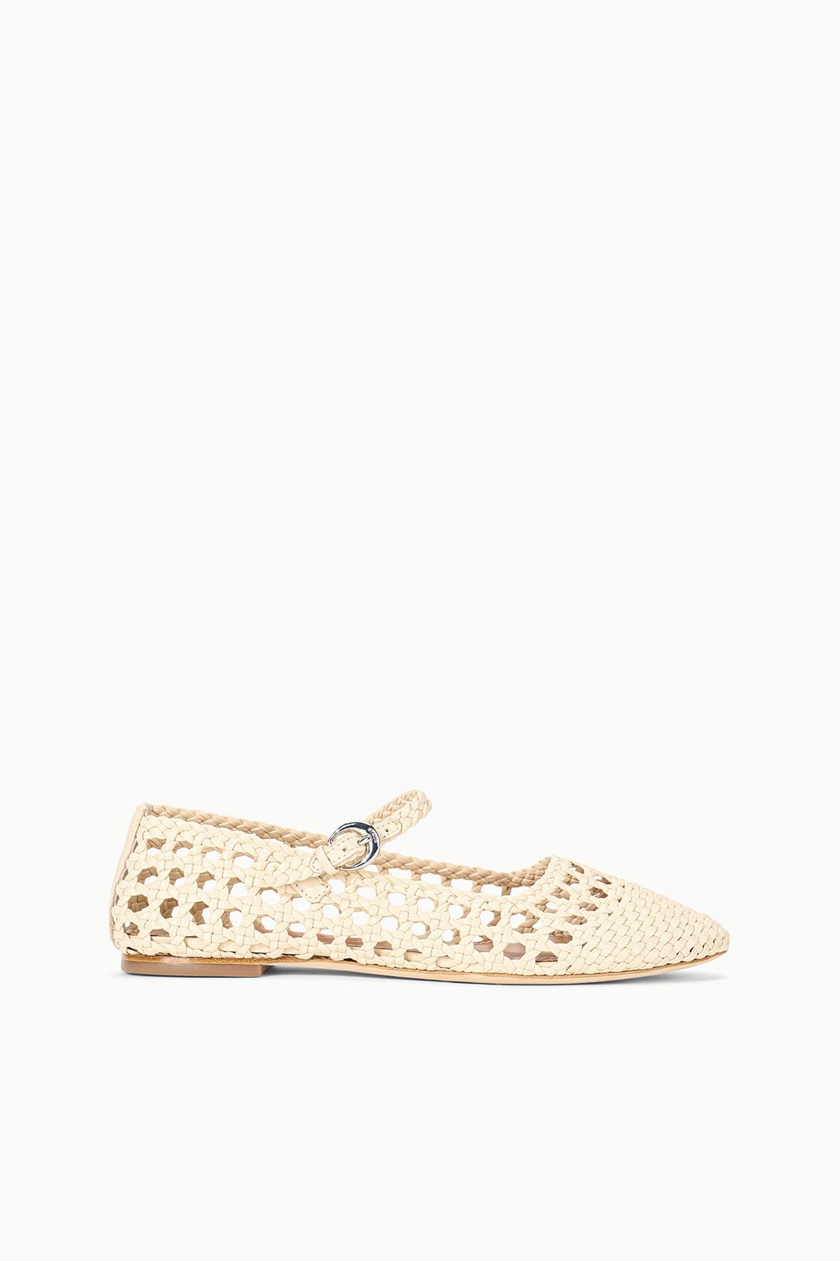 Hand-Woven Mary Jane Flats with Cushioned Leather Footbed | Nell