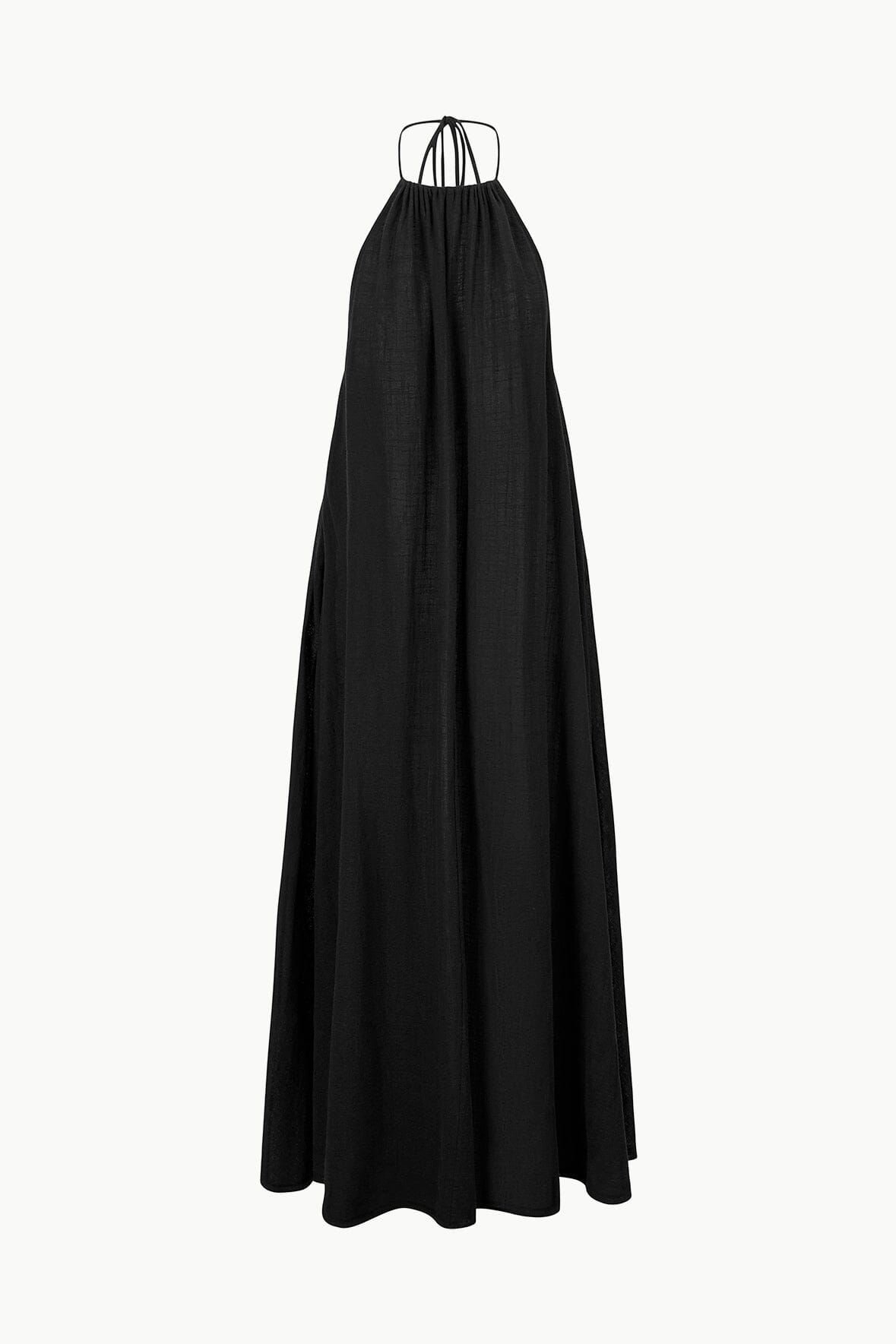 Lightweight Cotton Gauze Maxi Cover-Up Dress with Halter Neck | Nightshade