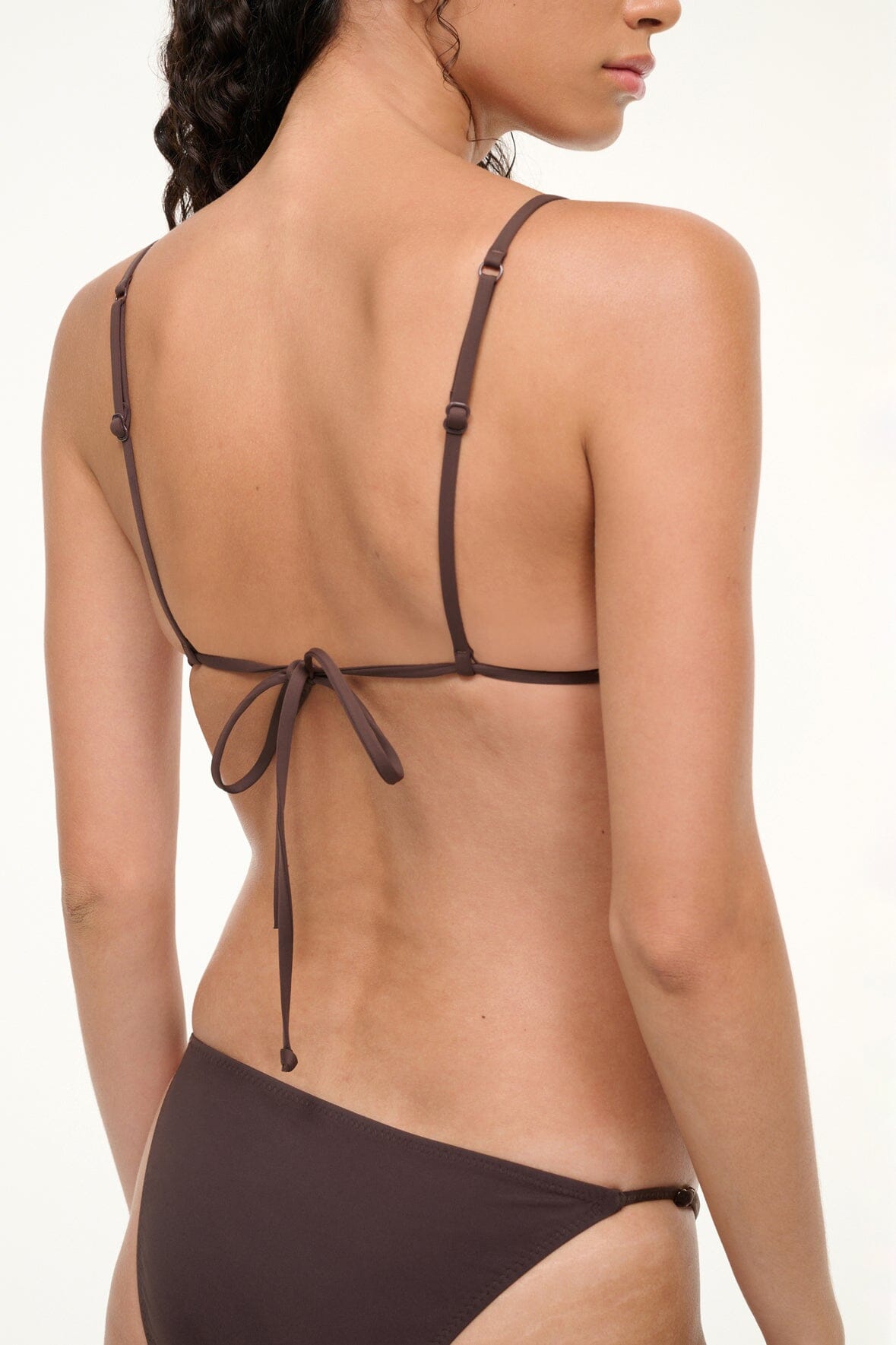 Adjustable Triangle Bikini Top in Dark Chocolate | Alexis