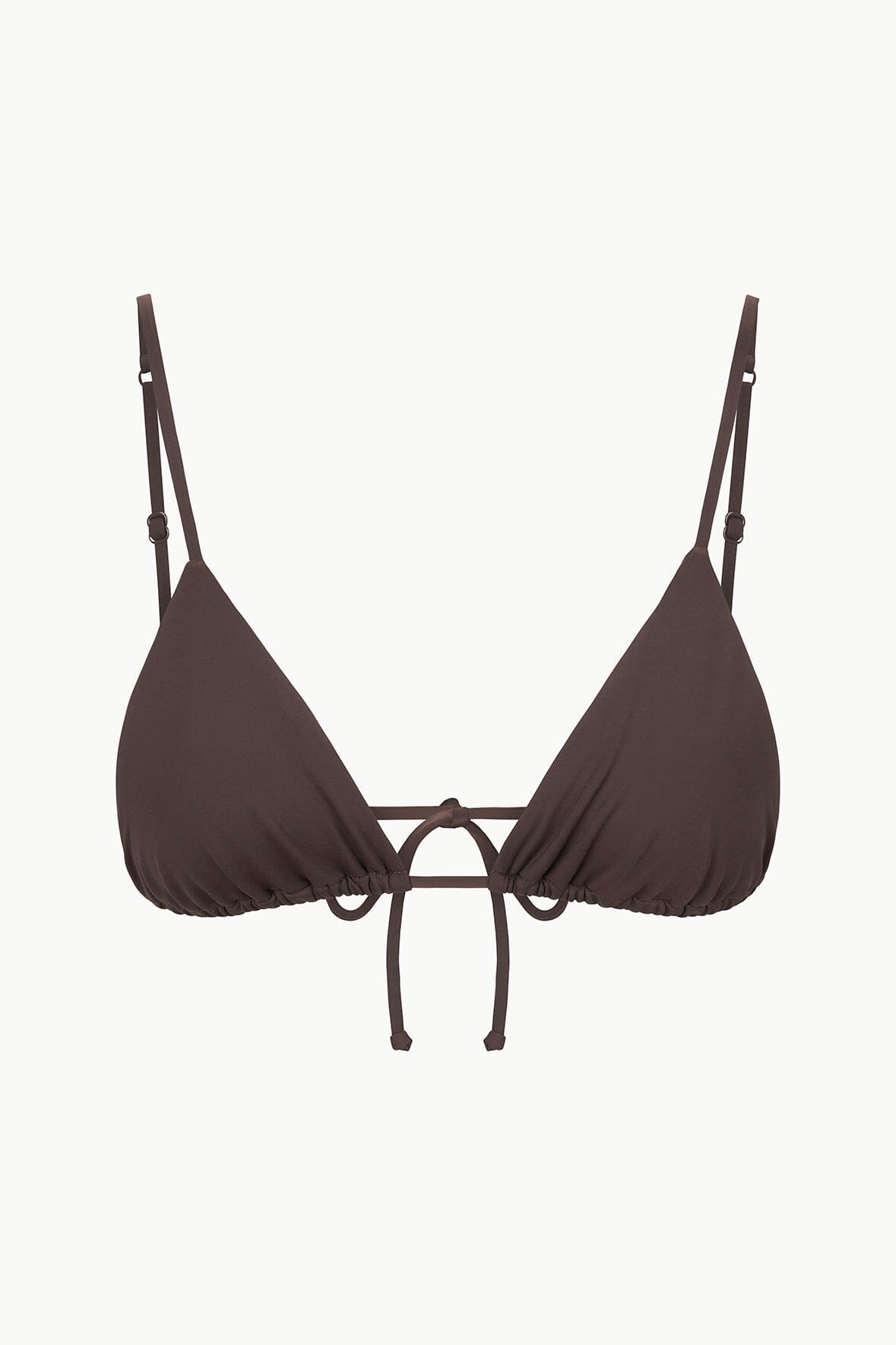 Adjustable Triangle Bikini Top in Dark Chocolate | Alexis