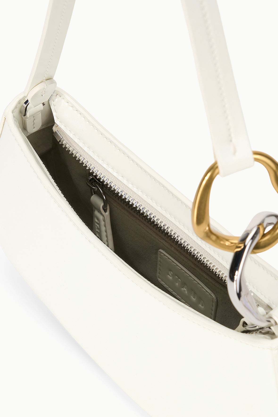 Mini Leather Shoulder Bag with Zip Closure & Strap Design | Ollie Bag