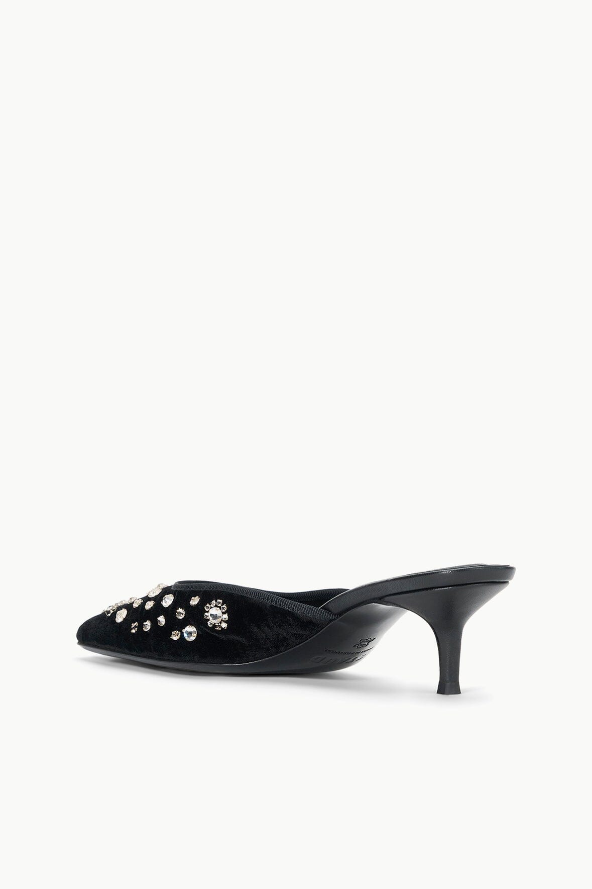 Kitten Heel Shoes with Beaded Satin Upper | Otto Starry Night