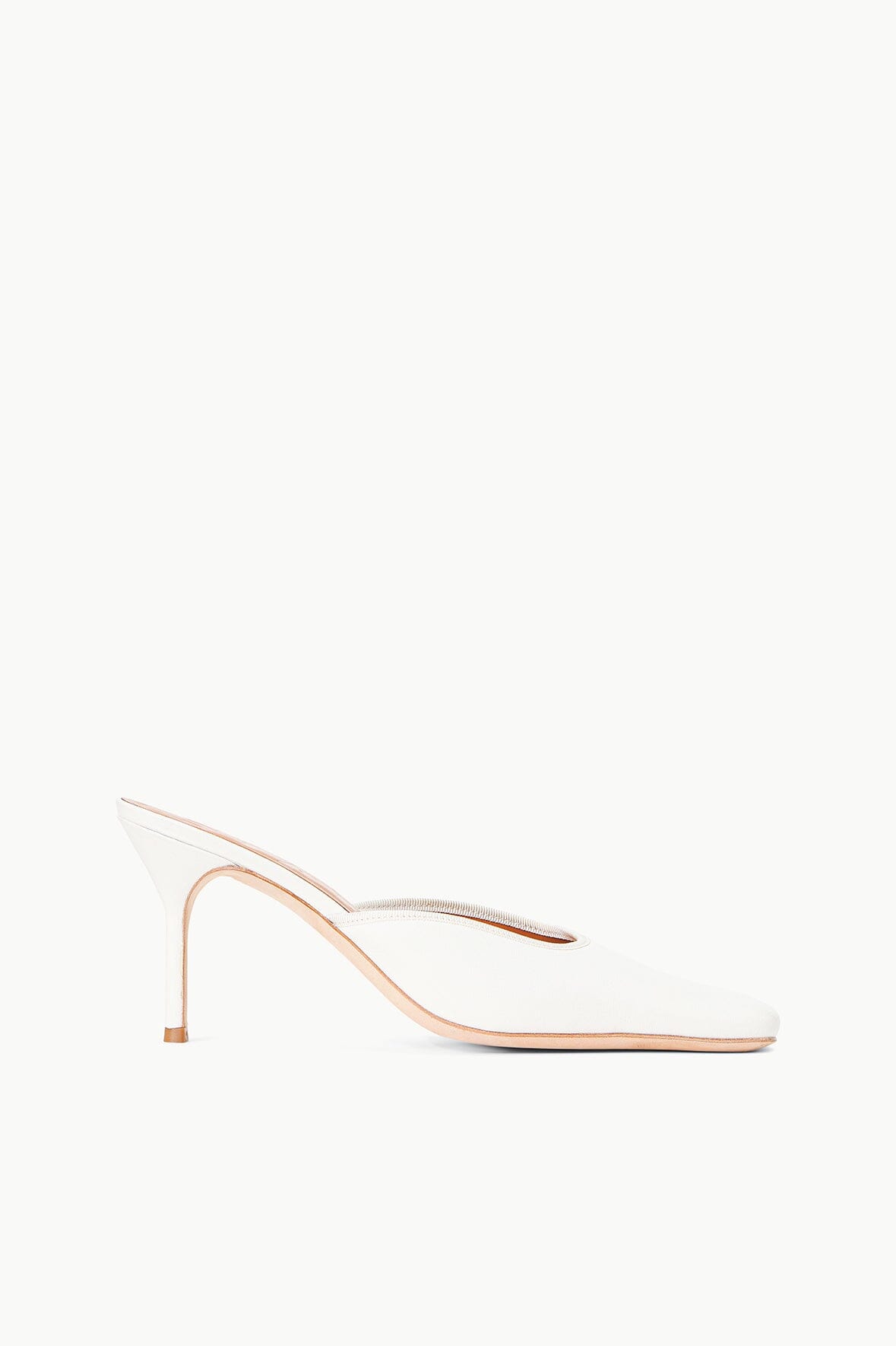 Leather Heeled Mule with Grosgrain Binding | Otto