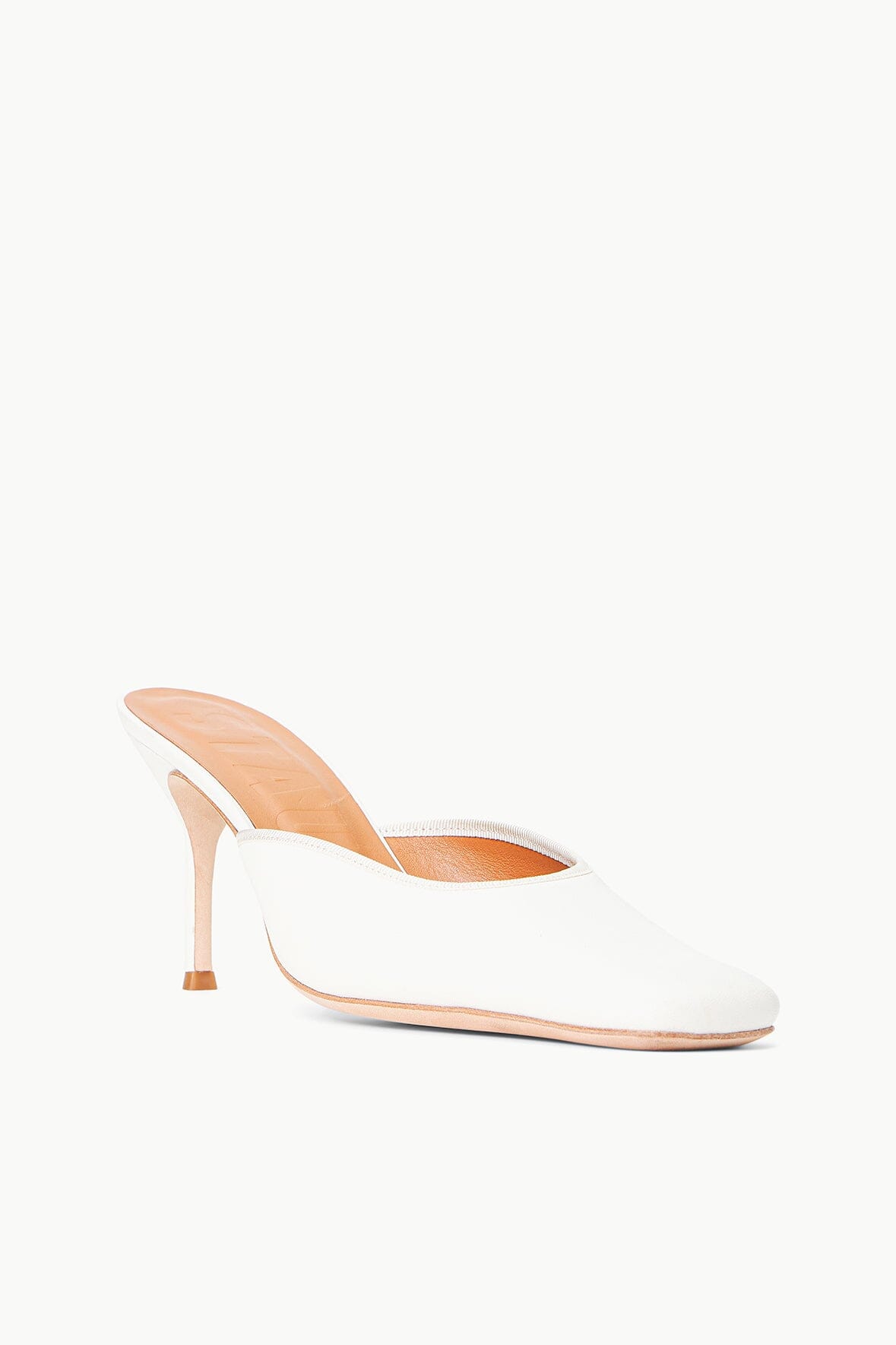 Leather Heeled Mule with Grosgrain Binding | Otto
