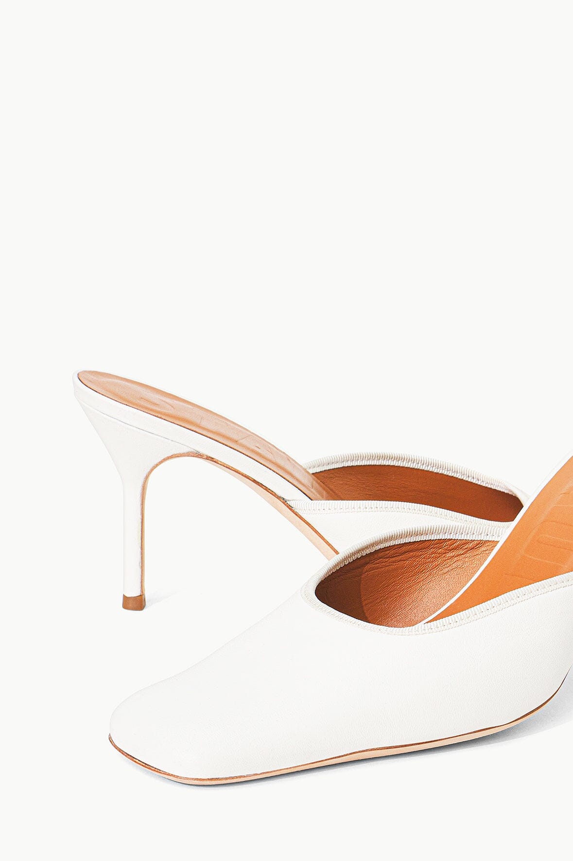 Leather Heeled Mule with Grosgrain Binding | Otto