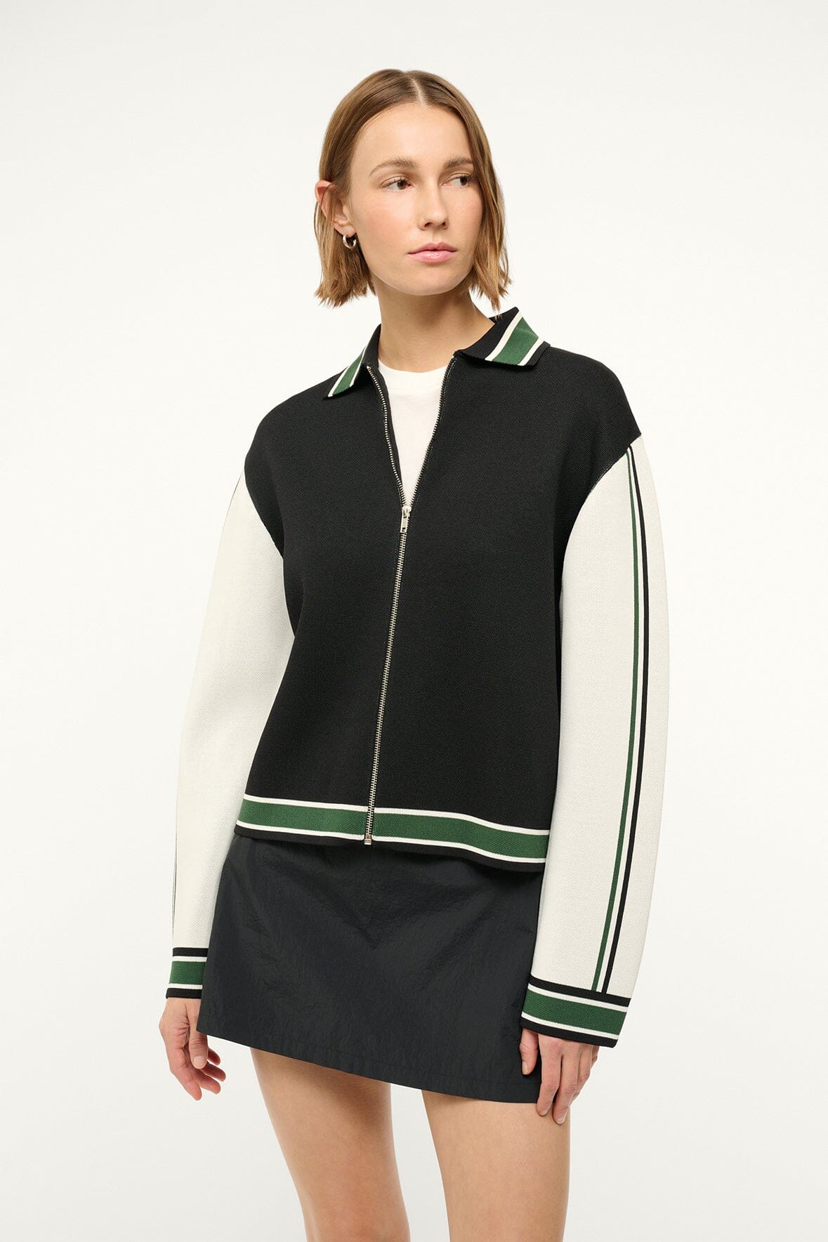Vintage Knit Letterman Jacket with Logo Back | Pat Sport