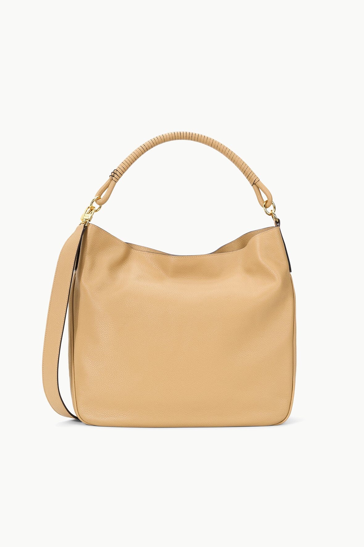 Pebbled Leather Hobo Tote with Removable Strap | Perry Bag