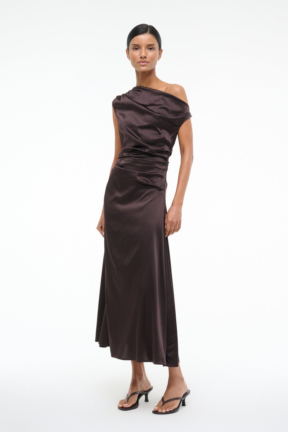 Off-the-Shoulder Silk Dress for Special Occasions | Phare