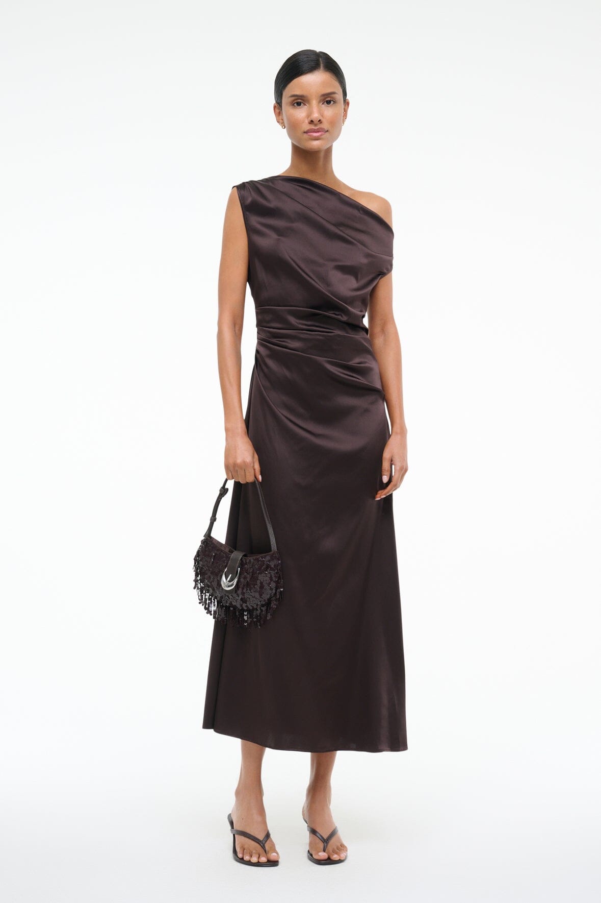 Off-the-Shoulder Silk Dress for Special Occasions | Phare