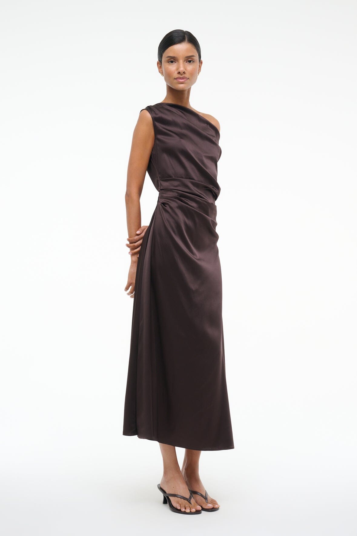 Off-the-Shoulder Silk Dress for Special Occasions | Phare