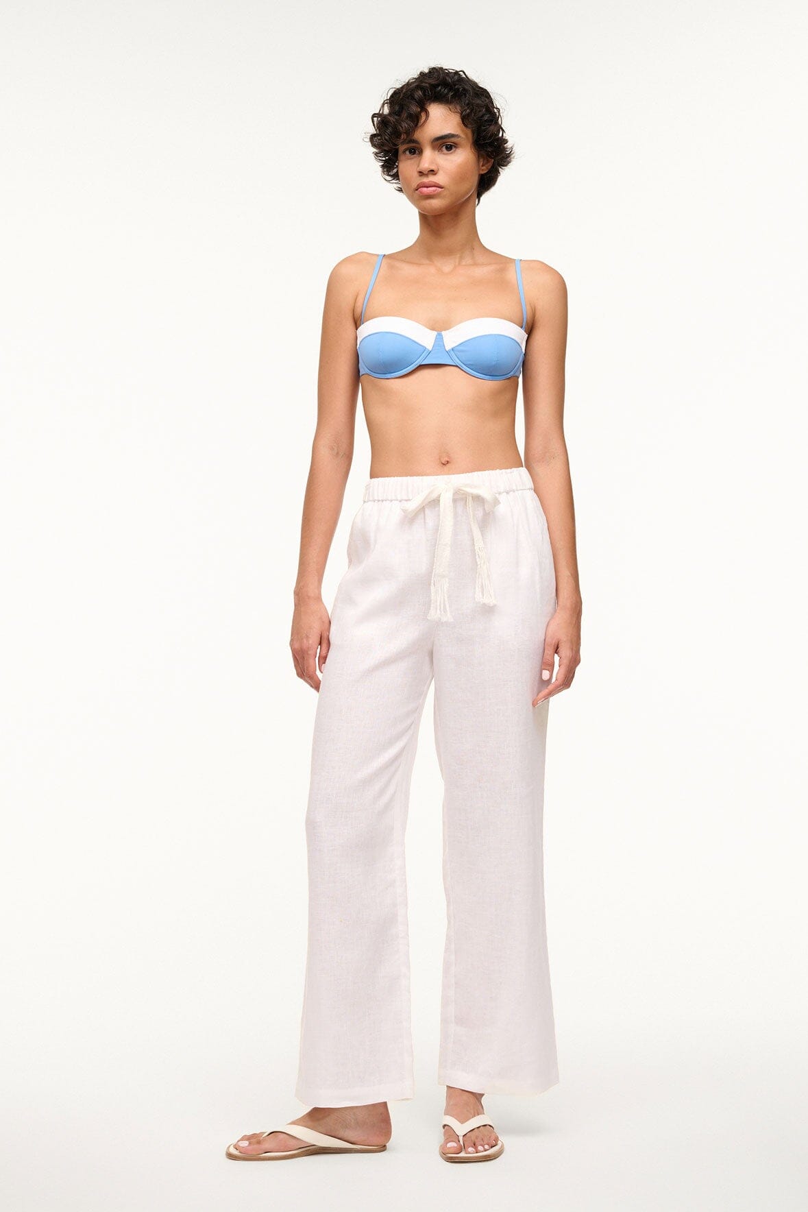 Linen Drawstring Pants for Women | Alize Pant in White
