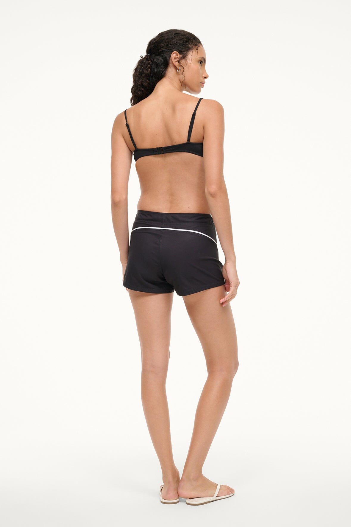 Classic Board Shorts with Front Tie & Contrast Trim | Pier