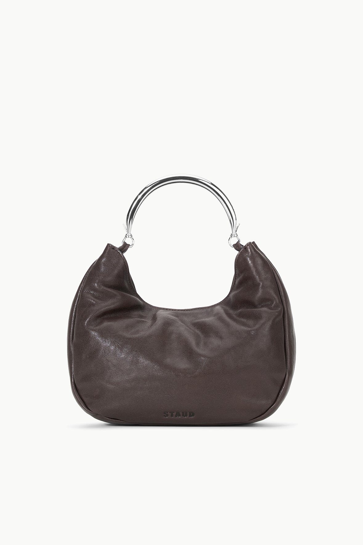 Chic Soft Leather Handbag with Removable Shoulder Strap | Romeo Espresso