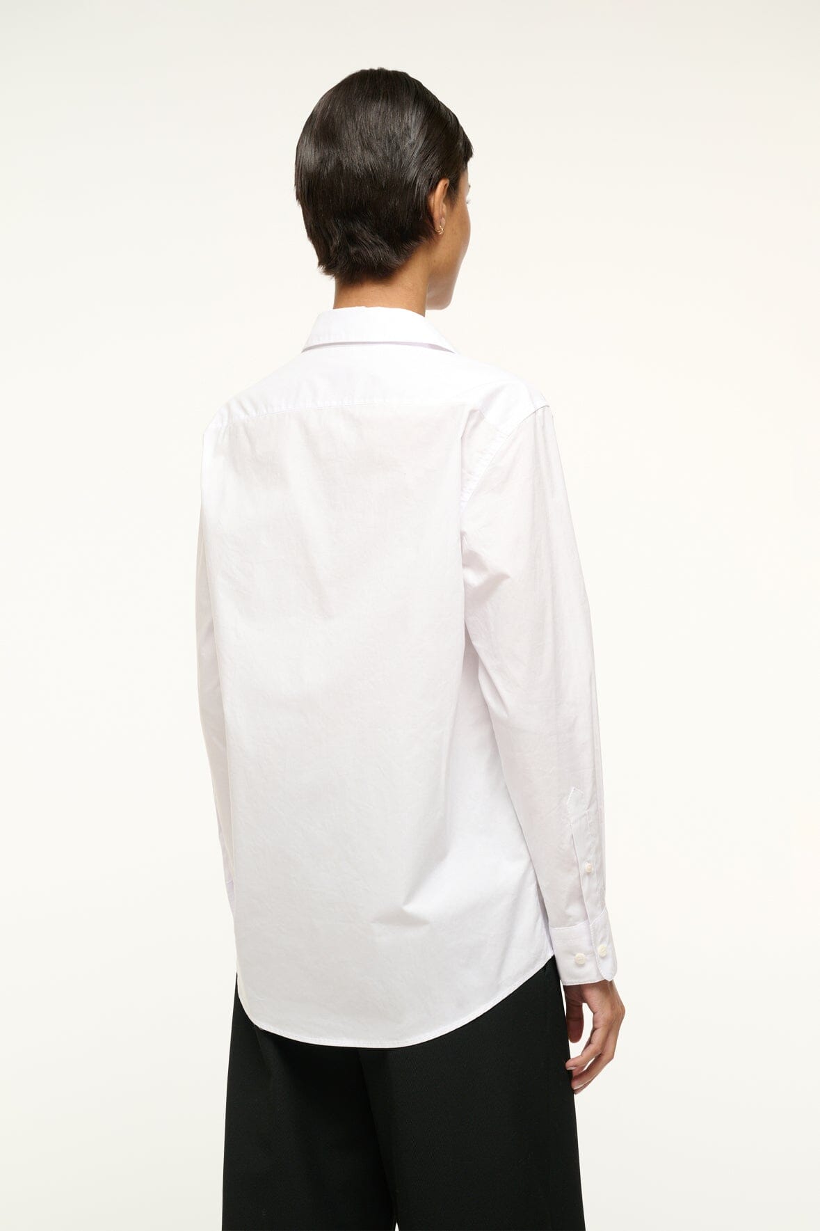 Classic White Poplin Button Down Shirt | Roxbury
