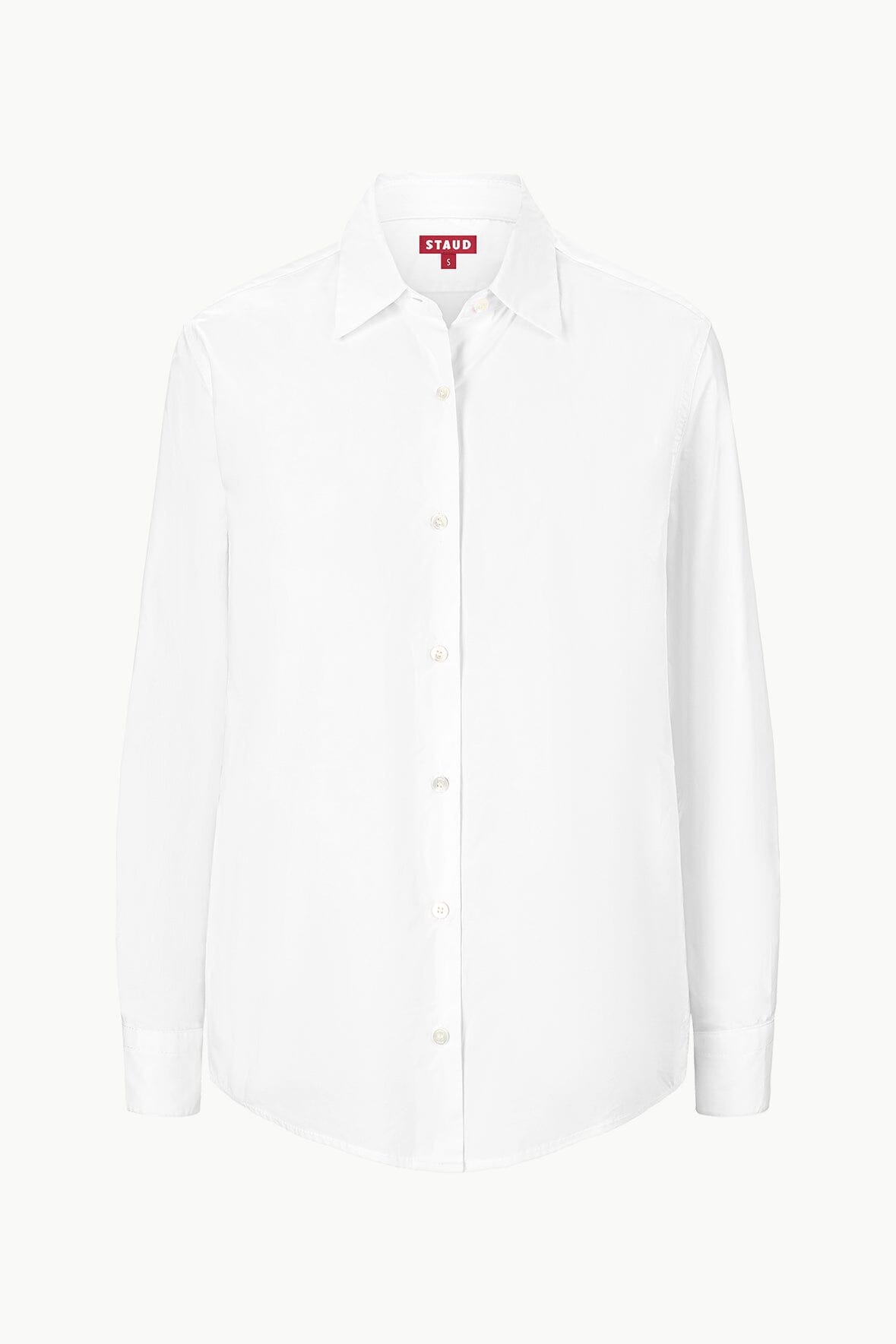 Classic White Poplin Button Down Shirt | Roxbury