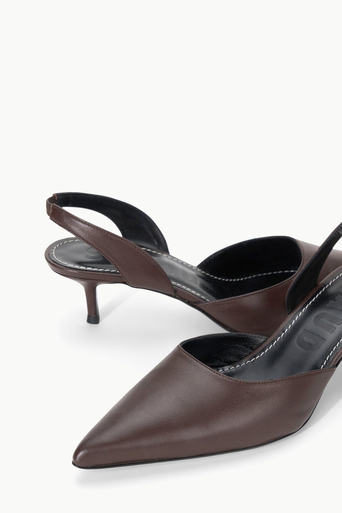 Pointed Toe Nappa Leather Slingback Heel | Sebastian