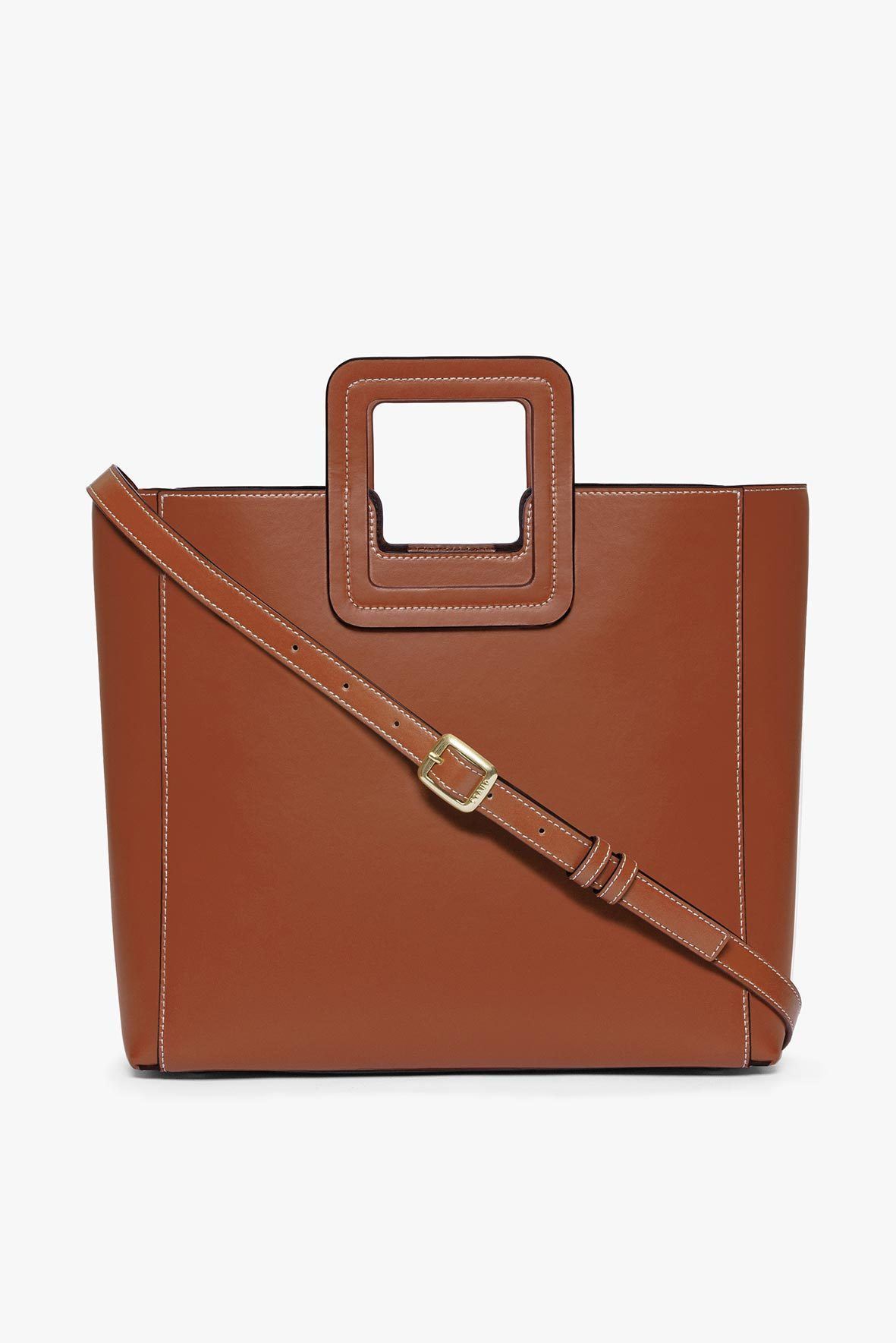 Genuine Leather Saddle Bag with Removable Pouch | Shirley