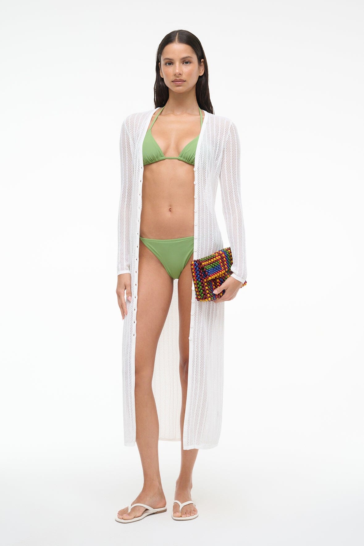Lightweight Knit Coverup Dress for Swimsuits | Shoko Ivory