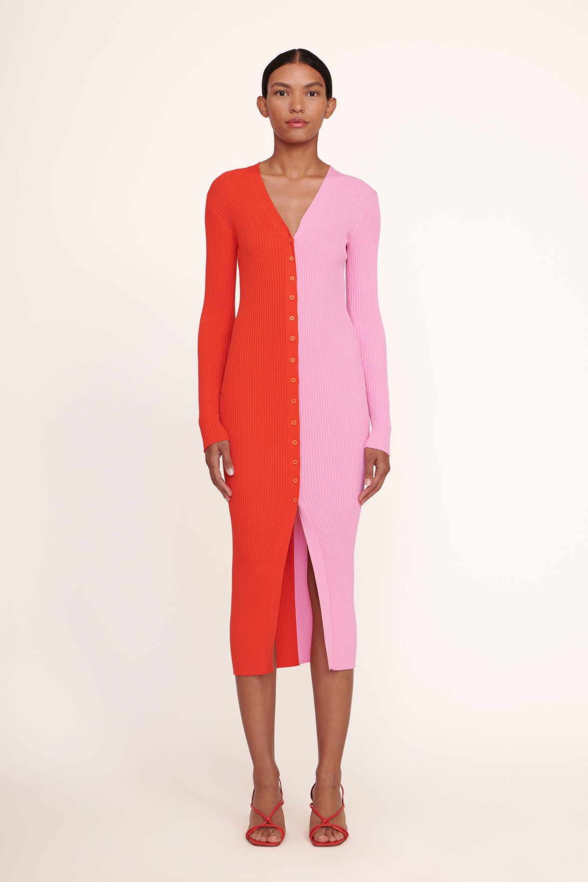 Stretchy Compact Rib Knit Sweater Cardigan or Dress | Shoko