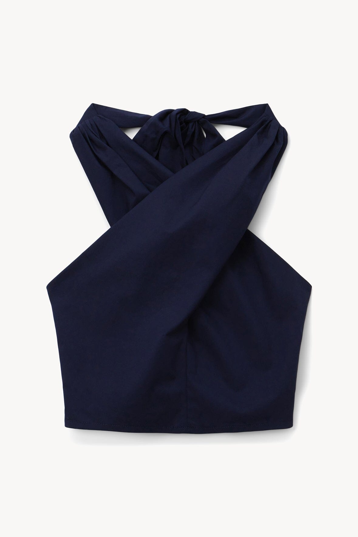 Smocked Cropped Halter Top | Navy Bestseller